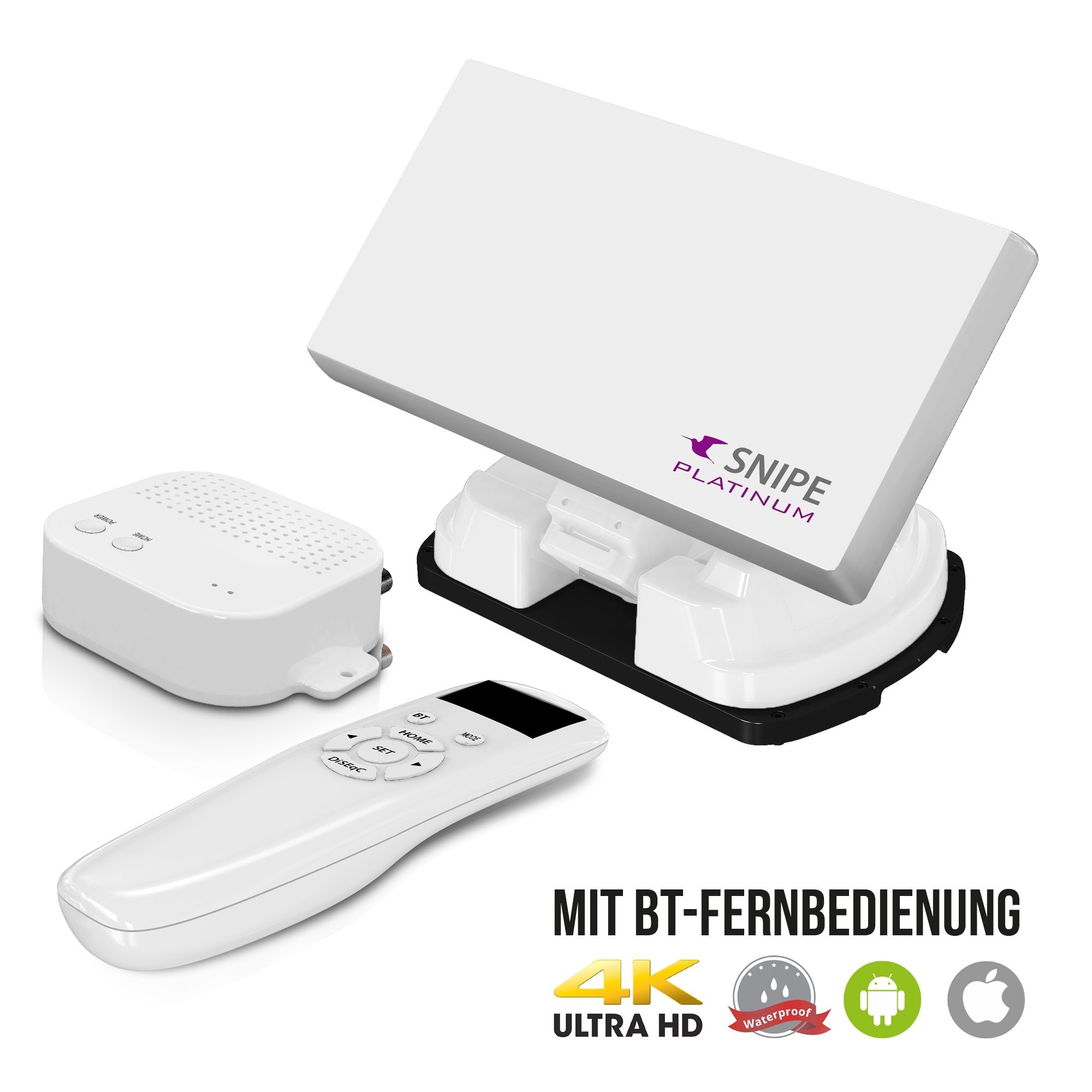 Selfsat SNIPE Platinum - Single - Mit BT Fernbedienung und iOS / Android Steuerung sowie GPS-Modul 1 Selfsat SNIPE Platinum - Single - Mit BT Fernbedienung und iOS / Android Steuerung sowie GPS-Modul
