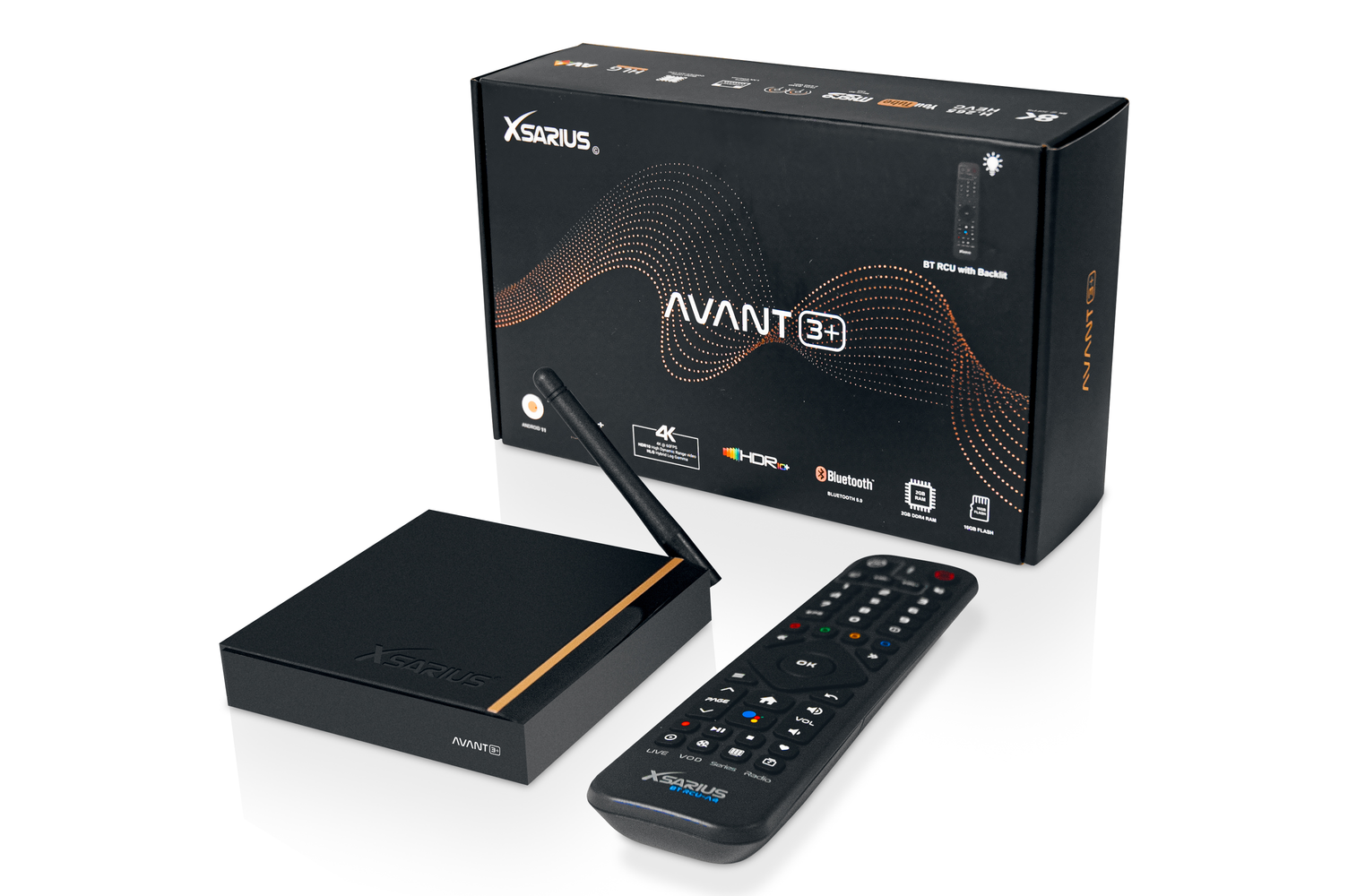 Xsarius Avant 3+ - 4K Android OTT Media Streamer 1 Xsarius Avant 3+ - 4K Android OTT Media Streamer