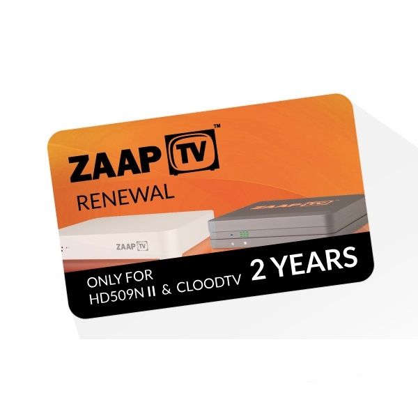 ZaapTV Verlängerung HD509N II & CloodTV - Laufzeit 2 Jahre 1 ZaapTV Verlängerung HD509N II & CloodTV - Laufzeit 2 Jahre