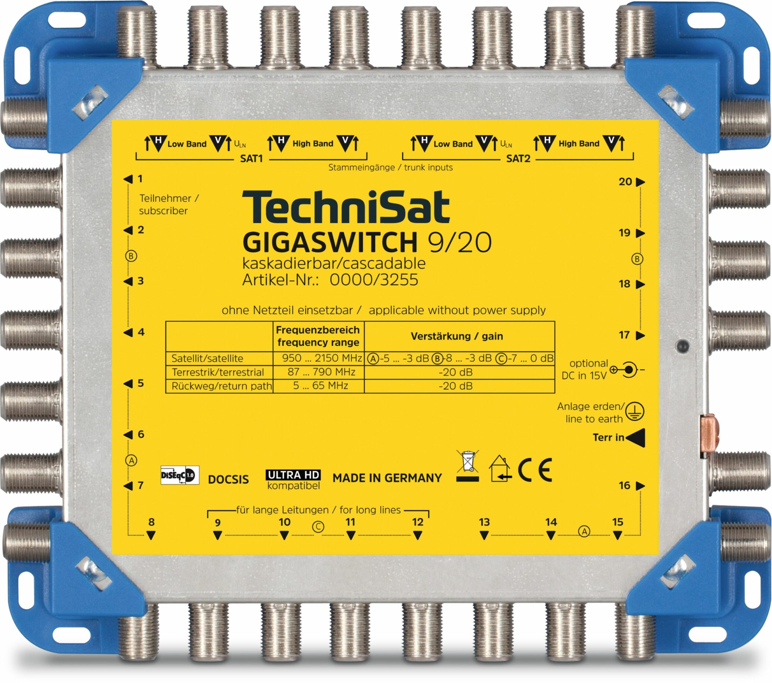 TechniSat GIGASWITCH 9/20, Multischalter 1 TechniSat GIGASWITCH 9/20, Multischalter