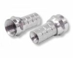 F-Stecker 5mm 100 Stück