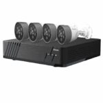 Xsarius XSR-4 Sicherheitskamera Set 4 POE Smart AI IP Kamera - 4MP Full HD 1080p
