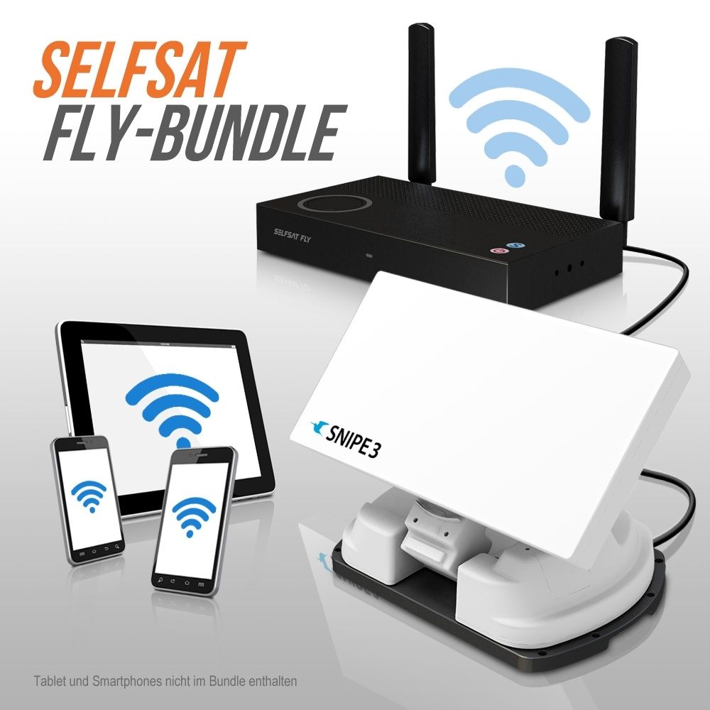 Selfsat SNIPE V3 FLY 200-Bundle - White Line - Single - Vollautomatische Satelliten Antenne 1 Selfsat SNIPE V3 FLY 200-Bundle - White Line - Single - Vollautomatische Satelliten Antenne