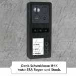 BALTER ERA IP Aufputz-Türstation Full HD RFID 2-Draht BUS 180° Weitwinkelkamera Schwarz 3 Familienha