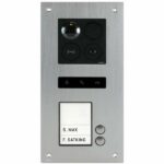 BALTER ERA Silber RFID 2-Draht BUS IP Türstation für 2 Familienhaus 150° Weitwinkelobjektiv