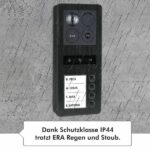 BALTER ERA IP Aufputz-Türstation Full HD RFID 2-Draht BUS 180° Weitwinkelkamera Schwarz 4 Familienha