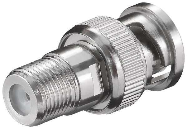 BNC-Stecker auf F-Kupplung Adapter 1 BNC-Stecker auf F-Kupplung Adapter