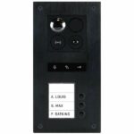 BALTER ERA Black RFID 2-Draht BUS IP Türstation für 3 Familienhaus 150° Weitwinkelobjektiv