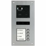 BALTER ERA Silber RFID 2-Draht BUS IP Türstation für 4 Familienhaus 150° Weitwinkelobjektiv