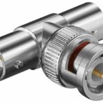 BNC-Stecker auf 2 x BNC-Kupplung T-Adapter mit Goldkontakten