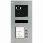 BALTER ERA Silber RFID 2-Draht BUS IP Türstation für 3 Familienhaus 150° Weitwinkelobjektiv
