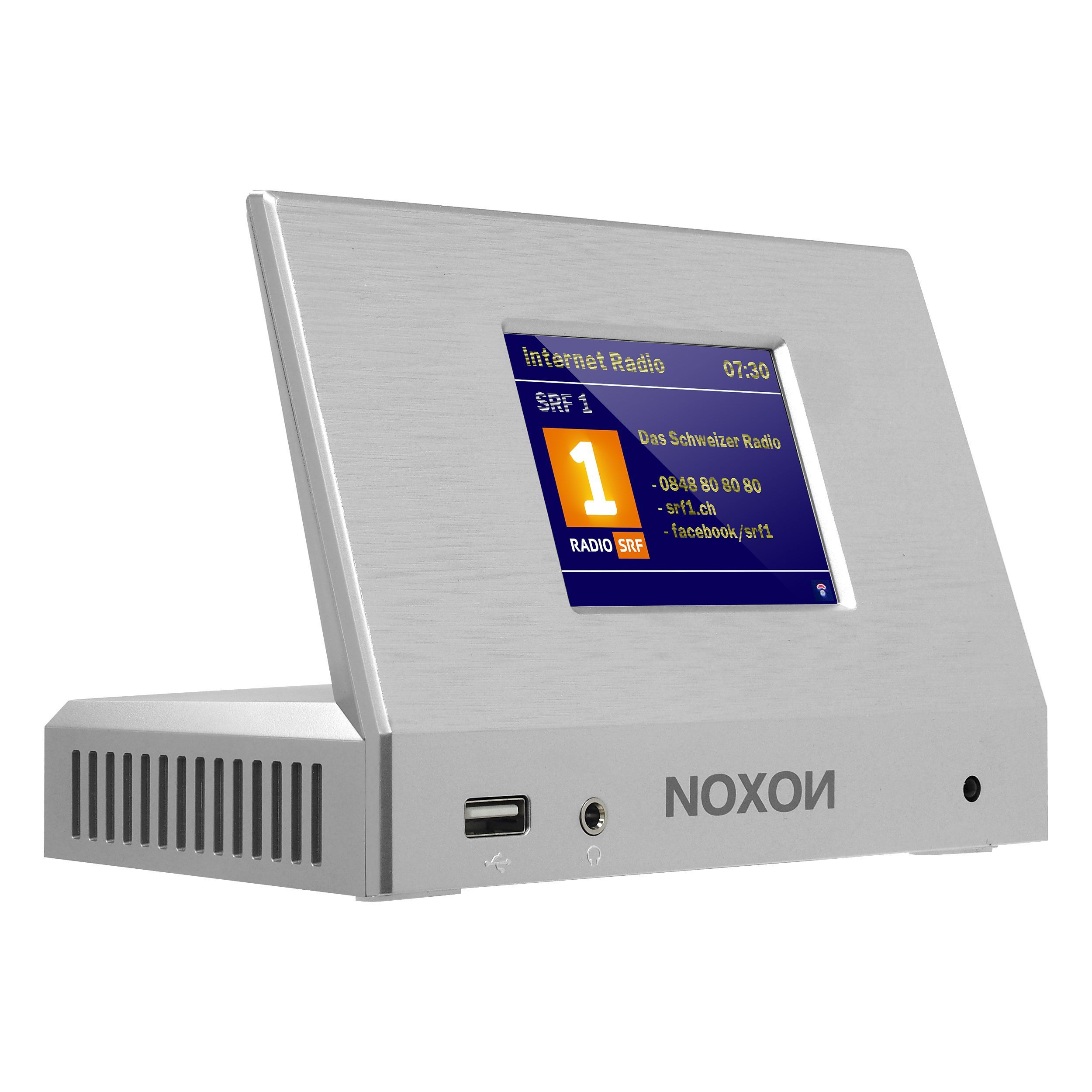Noxon A120+ silber - Audio Adapter DAB+/UKW & Internet-Radio, Spotify, Bluetooth, USB, App. 1 Noxon A120+ silber - Audio Adapter DAB+/UKW & Internet-Radio, Spotify, Bluetooth, USB, App.