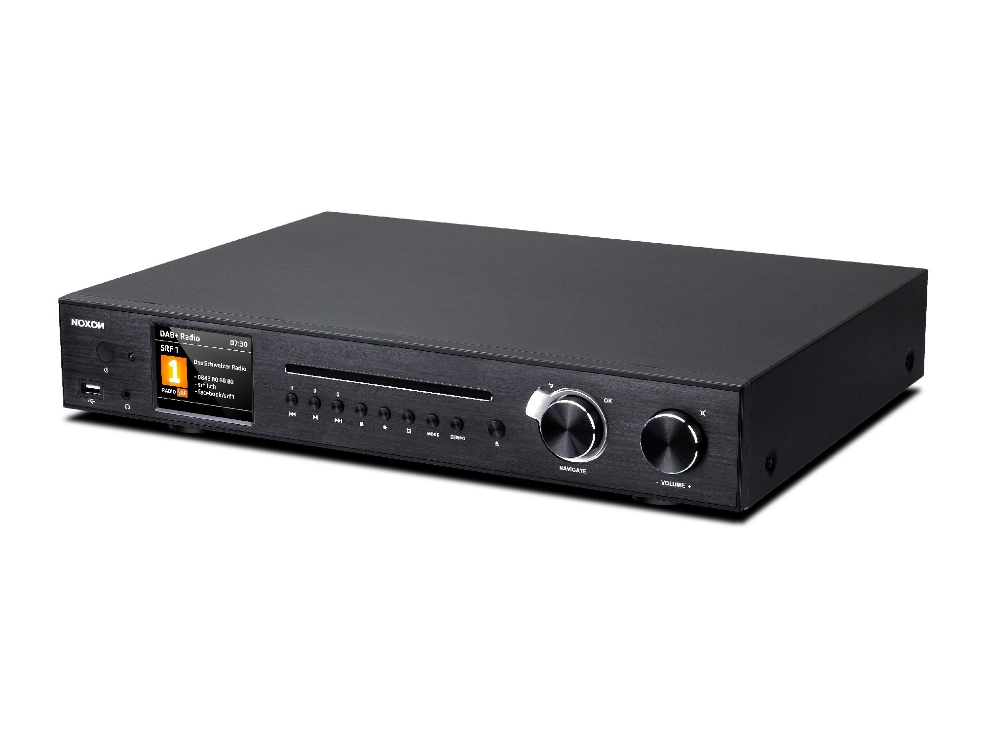 Noxon A 571 CD schwarz, Internetradio, DAB+, UKW Tuner, Spotify, Bluetooth, USB, LAN + WLAN 1 Noxon A 571 CD schwarz, Internetradio, DAB+, UKW Tuner, Spotify, Bluetooth, USB, LAN + WLAN