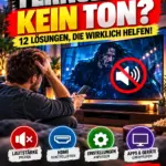 Fernseher hat Bild, aber keinen Ton? Diese 12 Lösungen helfen 1 Fernseher hat Bild, aber keinen Ton – 12 Lösungen für häufige Tonprobleme